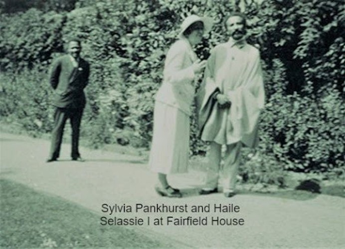 Emperor Haile Selassie and Sylvia Pankhurst